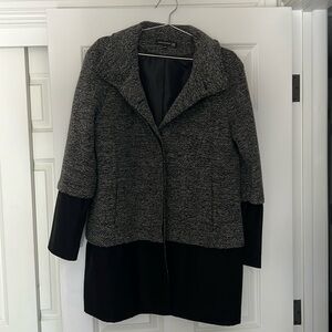 Black and gray coat INC from macys